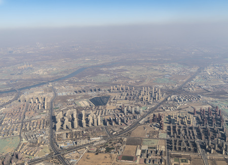 Aerial photography Beijingの写真素材