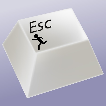 Escape keyのイラスト素材