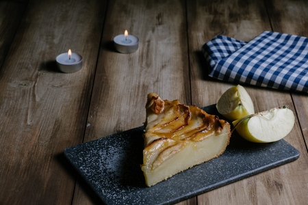 apple pie homemadeの写真素材