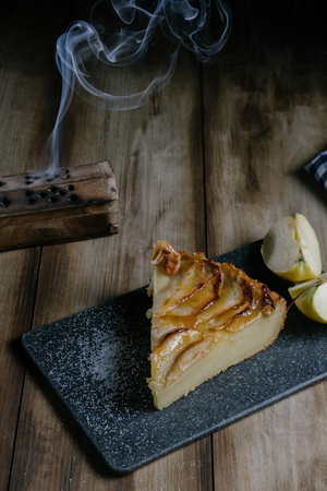 apple pie homemadeの写真素材