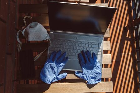 Pollution and prevention coronavirusの写真素材