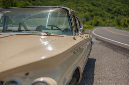 EAGLE ROCK, VIRGINIA-MAY 2 2017: A 1960 Buick Lesabre parked by the side of the road.のeditorial素材