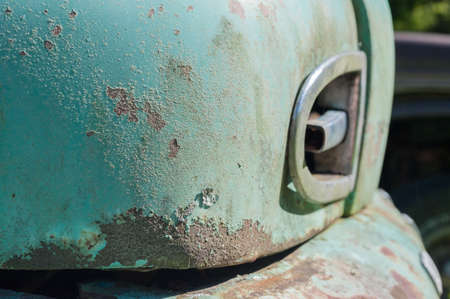 Detail of an old pick up truck in rural Virginiaの写真素材