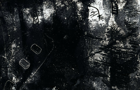 Grunge black and white abstract background. Black and white textureの写真素材