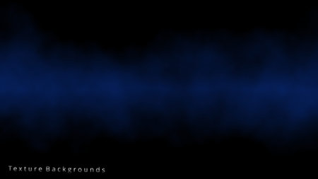 Abstract blue smoke on black background. Vector illustration for your design.の写真素材