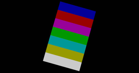 Colored stripes on a black background. Stripes are different colors.の写真素材