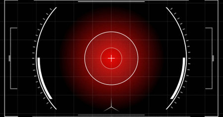 Illustration of an abstract background with a target, Ideal for news, information, and graphics resources.の写真素材