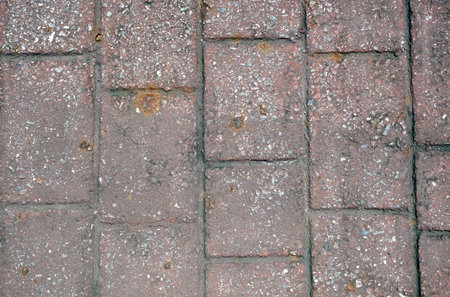 A brown paving slabs in the city for texture and background, vintage concept.の写真素材