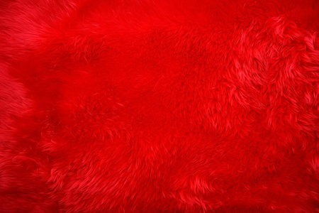 A red fur texture and background for creative design.