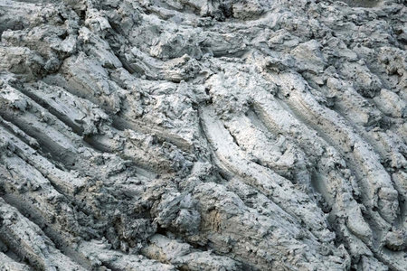 Close up of the surface of the soil. Abstract background and texture for design.