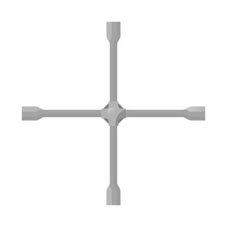 Spanner isolated on white background.のイラスト素材