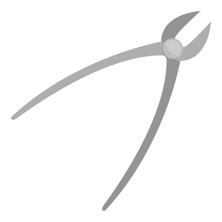 Dentist instrument icon, flat styleのイラスト素材