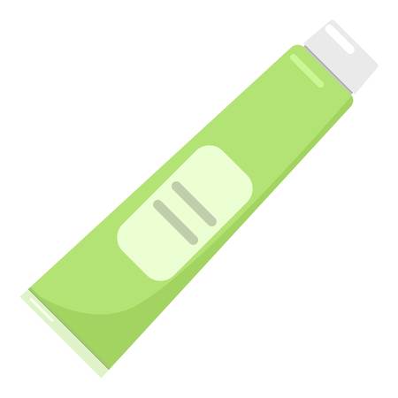 Toothpaste tube icon, flat styleのイラスト素材