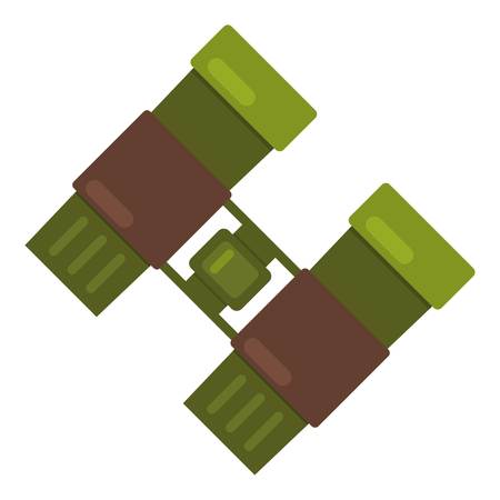 Binocular icon. Flat illustration of binocular vector icon for webのイラスト素材