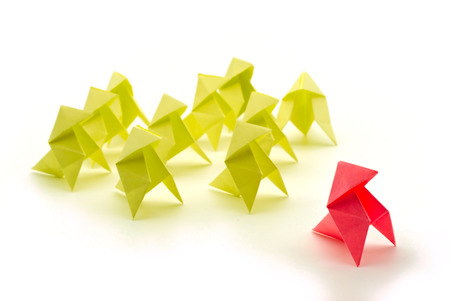 Leadership concept, group manager