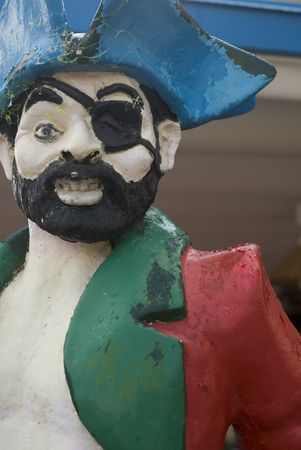 Pirate made of hard paperの写真素材