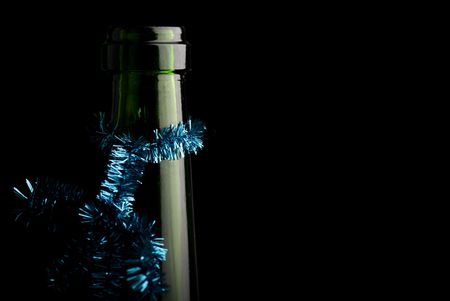 An adorned bottleneck. Concept for new years r christmas partyの写真素材