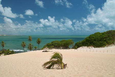 Unspoiled beautiful dunes of genipabu, Natal. brazilの写真素材