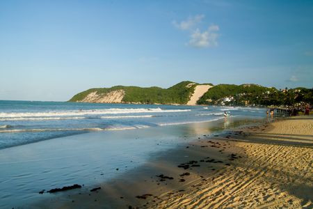 Ponta Negra beach Natal Rio Grande do Norte state Brazil South Americaの写真素材
