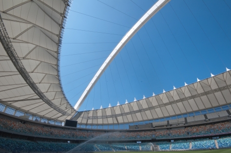 DURBAN - APRIL  5: the Moses Mabhida stadium of Durban, april 5, 2010 Durban, South Africaのeditorial素材