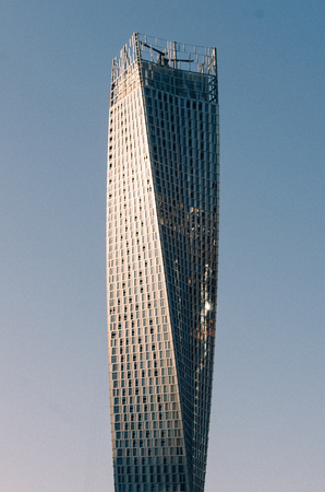 NOV,26 -DUBAI, UAE:  Cayan Tower Also known as Infinity Tower, it is the world's tallest high rise...