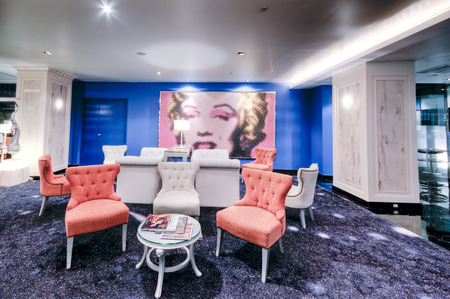 BANGKOK, THAILAND - APRIL 29 : Luxury Interior of the "dream " hotel, an upscale hotel  on April 29, 2009 in Bangkok, Thailandのeditorial素材