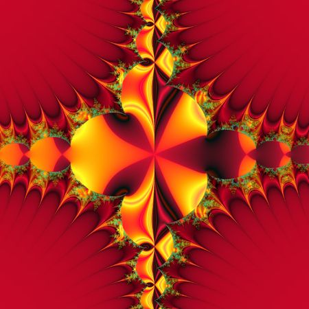 abstract and colored background generated with fractalsの写真素材