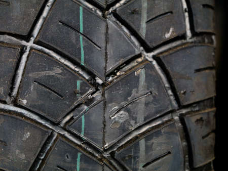 New rubber tyres kept for sale in a local shop