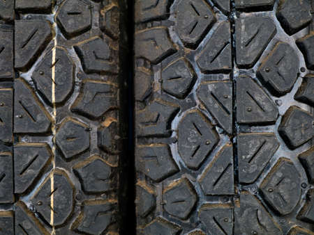 New rubber tyres kept for sale in a local shop