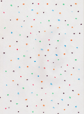 colored points on paper texture or backgroundの写真素材