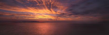Great salt lake panoramicの写真素材