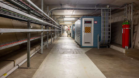 December 13 2019 - Neeltje Jans, the Netherlands: the Oosterscheldekering seen from the inside, a...