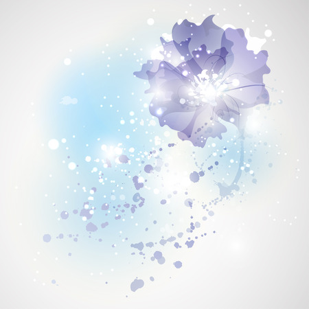 Card with flowerのイラスト素材