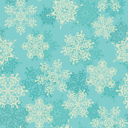 Seamless pattern with snowflakesのイラスト素材