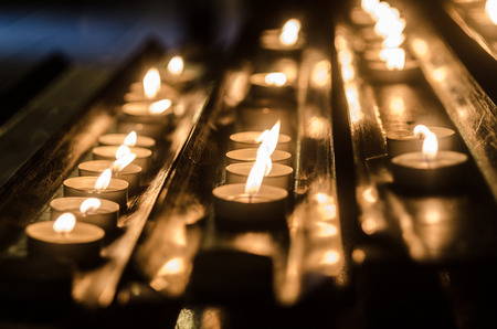 Candles in church