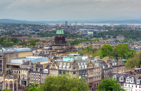 View of Edinburgh, Scotland, UK.の写真素材