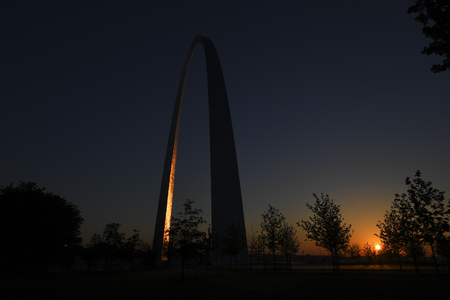 Gateway Arch in St. Louis, Missouri.の写真素材