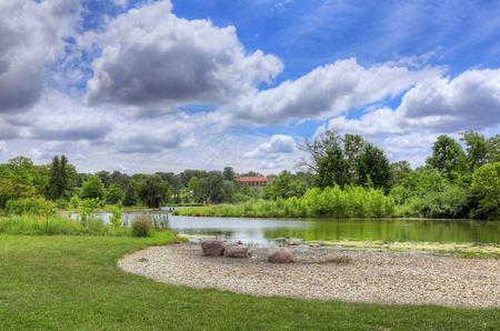 Forest Park in St. Louis, Missouri.のeditorial素材