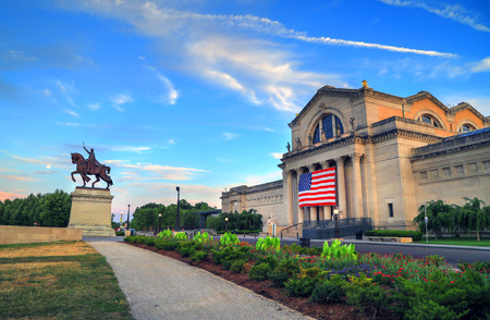 St. Louis, Missouri - July 7, 2017 - The St. Louis Art Museum on Art Hill in Forest Park, St. Louis, Missouri.のeditorial素材