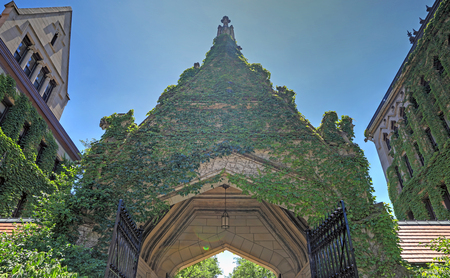 Chicago, Illinois, USA - June 23, 2018  - The University of Chicago, located in the Hyde Park neighborhood.のeditorial素材