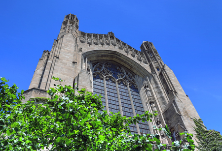 Chicago, Illinois, USA - June 23, 2018  - The University of Chicago, located in the Hyde Park neighborhood.のeditorial素材