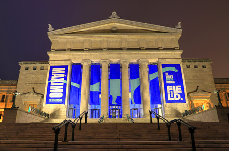 Chicago, Illinois, USA - June 22, 2018: The Field Museum. The natural history museum in Chicago, is one of the largest such museums in the world.のeditorial素材