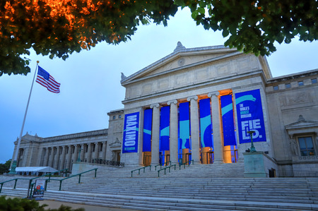 Chicago, Illinois, USA - June 22, 2018: The Field Museum. The natural history museum in Chicago, is one of the largest such museums in the world.のeditorial素材