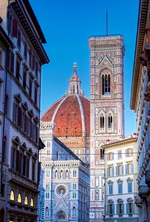 Cathedral of Santa Maria del Fiore in Florence, Italy.の写真素材