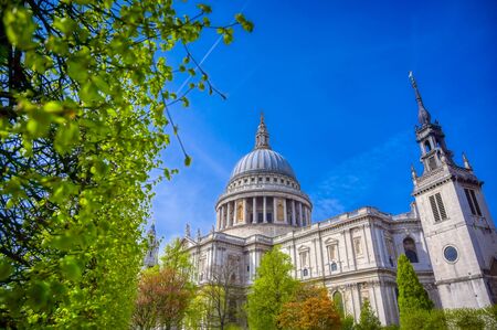 St. Paul's Cathedral in Central London, England, UK.の写真素材