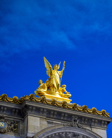 Paris, France - April 21, 2019 - The Palais Garnier is a 1,979-seat opera house, which was built from 1861 to 1875 for the Paris Opera in central Paris, France.のeditorial素材