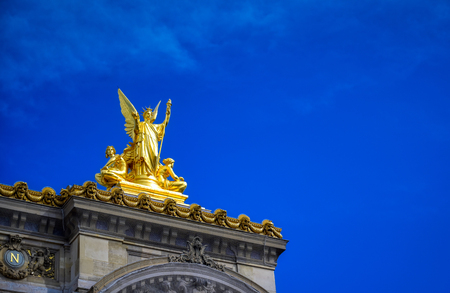 Paris, France - April 21, 2019 - The Palais Garnier is a 1,979-seat opera house, which was built from 1861 to 1875 for the Paris Opera in central Paris, France.のeditorial素材