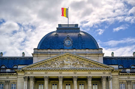 The Royal Palace of Brussels is the official palace of the King and Queen of the Belgians in the center of the nation's capital of Brussels, Belgium.のeditorial素材