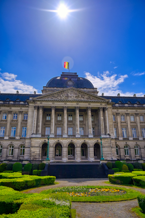 The Royal Palace of Brussels is the official palace of the King and Queen of the Belgians in the center of the nation's capital of Brussels, Belgium.のeditorial素材