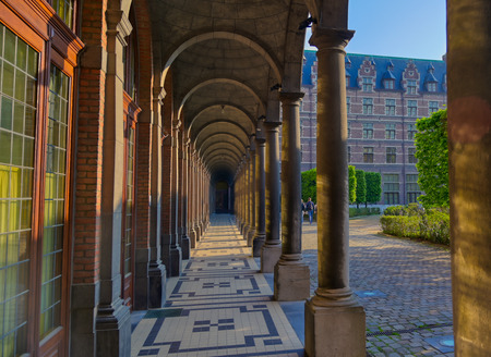 Antwerp, Belgium - April 28, 2019 - The University of Antwerp (Universiteit Antwerpen) is one of the major Belgian universities located in the city of Antwerp, Belgium.のeditorial素材